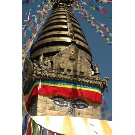Tibetanische GEBETSFAHNEN 4,80 Meter,Buddhismus,Tibet, Nepal
