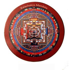 Magnet, Kalachakra Mandala, Kühlschrankmagnet, Kühlschrank magnet , Pinnwand magnet , 7,2 cm