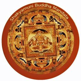 Magnet, Shakyamuni Buddha Mandala , Kühlschrankmagnet, Kühlschrank magnet , Pinnwand magnet , 7,2 cm