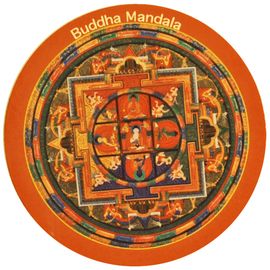 Magnet, Buddha Mandala , Kühlschrankmagnet, Kühlschrank magnet , Pinnwand magnet , 7,2 cm