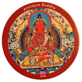 Magnet, Amitayus Buddha , Kühlschrankmagnet, Kühlschrank magnet , Pinnwand magnet , 7,2 cm
