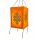 Lampenschirm Unendlicher Knoten, orange, LOKTA Papier, Papierleuchte Papierlampe Lampion Hängelampe Nepal