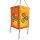 Lampenschirm Triskele, orange, LOKTA Papier, Papierlampe Lampion Hängelampe Nepal