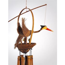 Windspiel & Klangspiel "Vogelnest", ca. 60 cm lang