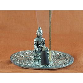 Räucherstäbchenhalter Räucherkegelhalter mit Buddha