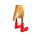 Ente Holz mit roten Stiefeln Höhe ca. 25-28 cm