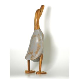 Ente Holz mit grauem Body Höhe ca. 40 cm