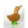 Ente Holz Mini Ente mit grünen Stiefeln Höhe ca. 11-12 cm