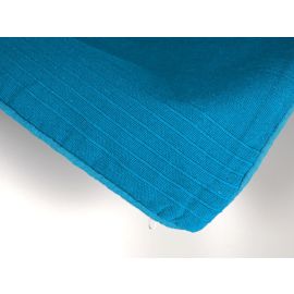 Kissenhülle Kissenbezug "KERALA" azurblau ca. 40x40 cm 100% Baumwolle