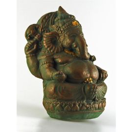 Ganesha aus Steinguss Höhe ca. 20 cm