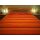 Tagesdecke "KERALA" mandarin-orange-gelb gestreift 100% Cotton ca 225 x 270 cm