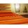 Tagesdecke "KERALA" mandarin-orange-gelb gestreift 100% Cotton ca 225 x 270 cm