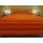 Tagesdecke "KERALA" mandarin-orange-gelb gestreift 100% Cotton ca 225 x 270 cm