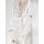 Weißer Traumfänger "Dream Catcher" mit hellen Steinen & Holzperlen, ca. 45 cm lang