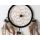 Traumfänger "Dream Catcher" mit schwarzem Ring & Naturfedern, ca. 9x25 cm