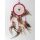 Traumfänger "Dream Catcher" mit pinkem Ring & Naturfedern, ca. 9x25 cm