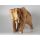 "Asiatischer Elefant" Figur aus Suar Holz, naturfarben, ca. 34 cm lang