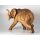 "Asiatischer Elefant" Figur aus Suar Holz, naturfarben, ca. 34 cm lang