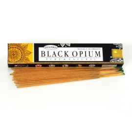 BLACK OPIUM Räucherstäbchen 15 g | DEEPIKA Pure & Natural Masala