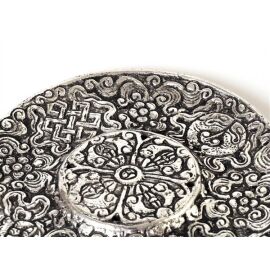 Räucherstäbchenhalter "Symbole" mit Verzierung | ca. 9,5 cm Durchmesser