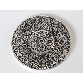 Räucherstäbchenhalter "Symbole" mit Verzierung | ca. 9,5 cm Durchmesser