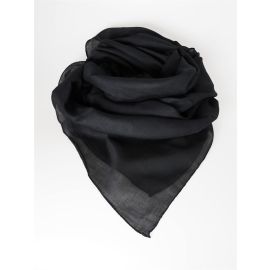 Tuch Halstuch 100% Baumwolle unifarben schwarz | ca. 100 x100 cm