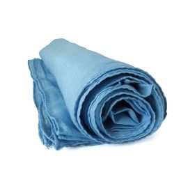 Tuch Halstuch 100% Baumwolle unifarben hellblau | ca. 100 x100 cm