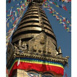 Tibetanische GEBETSFAHNEN,5,80 Meter,Buddhismus,Tibet, Nepal