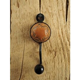 Garderobenhaken Kleiderhaken Metall mit Stern-Motiv | ca. 9,5 cm lang