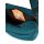 Tasche Umhängetasche mit überlappendem Deckel & floralem Muster petrol | ca. 28x27x6 cm
