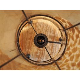 Tischlampe mit Muschelplättchen | Höhe ca. 50 cm