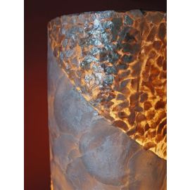 Tischlampe mit Muschelplättchen | Höhe ca. 30 cm