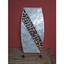 Tischlampe mit Muschelplättchen | Höhe ca. 40 cm