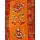 Tibetanischer Wandbehang mit 8 Glückssymbolen & Brokat | orange