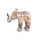 Elefant Holz white wash  20 cm