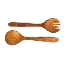 Salatbesteck klein Teak Holz