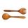 Salatbesteck klein Teak Holz