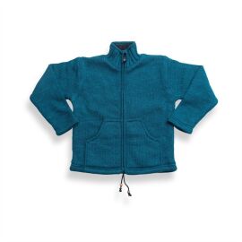 Jacke 100 % Schurwolle mit Fleece Futter aus Polyester