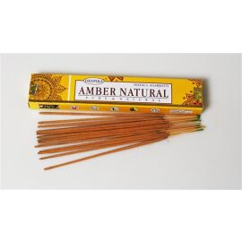 AMBER NATURAL Räucherstäbchen 15 g | DEEPIKA...