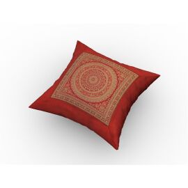 Kissenhülle Brokat 40 x 40 cm rot