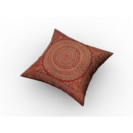 Kissenhülle 40 x 40 cm Brokat rot