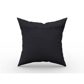 Kissenhülle Brokat Elefanten Motiv 50 x 50 cm schwarz
