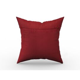 Kissenhülle Brokat Elefanten Motiv 50 x 50 cm rot