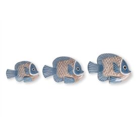 Fisch blau-weiß