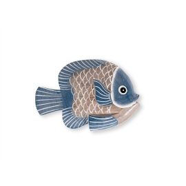 Fisch blau-weiß