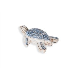 Schildkröte weiß blau