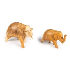 Elefant aus Suar Holz geschnitzt (6cm)