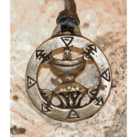 Amulett Messing KABALISTISCHES PENTAKEL Talisman