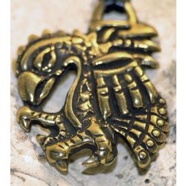 Amulett Messing MYSTISCHER ADLER DER AZTEKEN Talisman