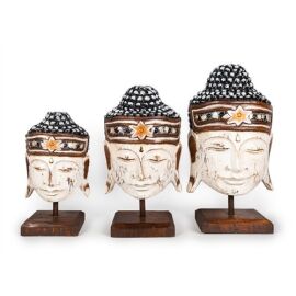 Buddha Maske auf Standfuß